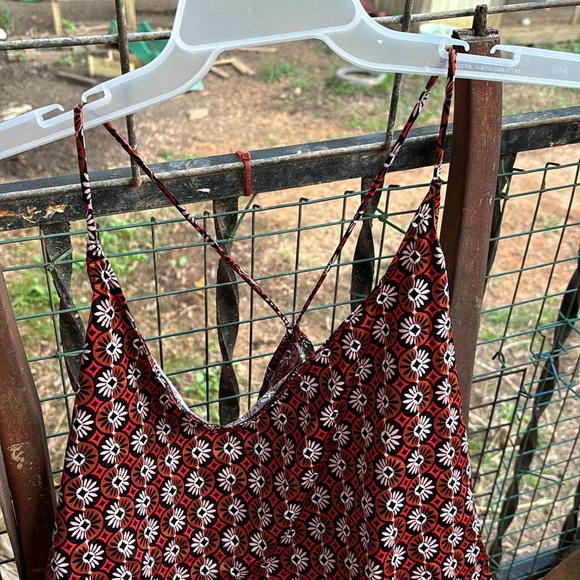 NWT Joyspun Brown Geometrical Design Spaghetti Strap Satin Cami PJ Top Pajama 3X - Picture 14 of 16